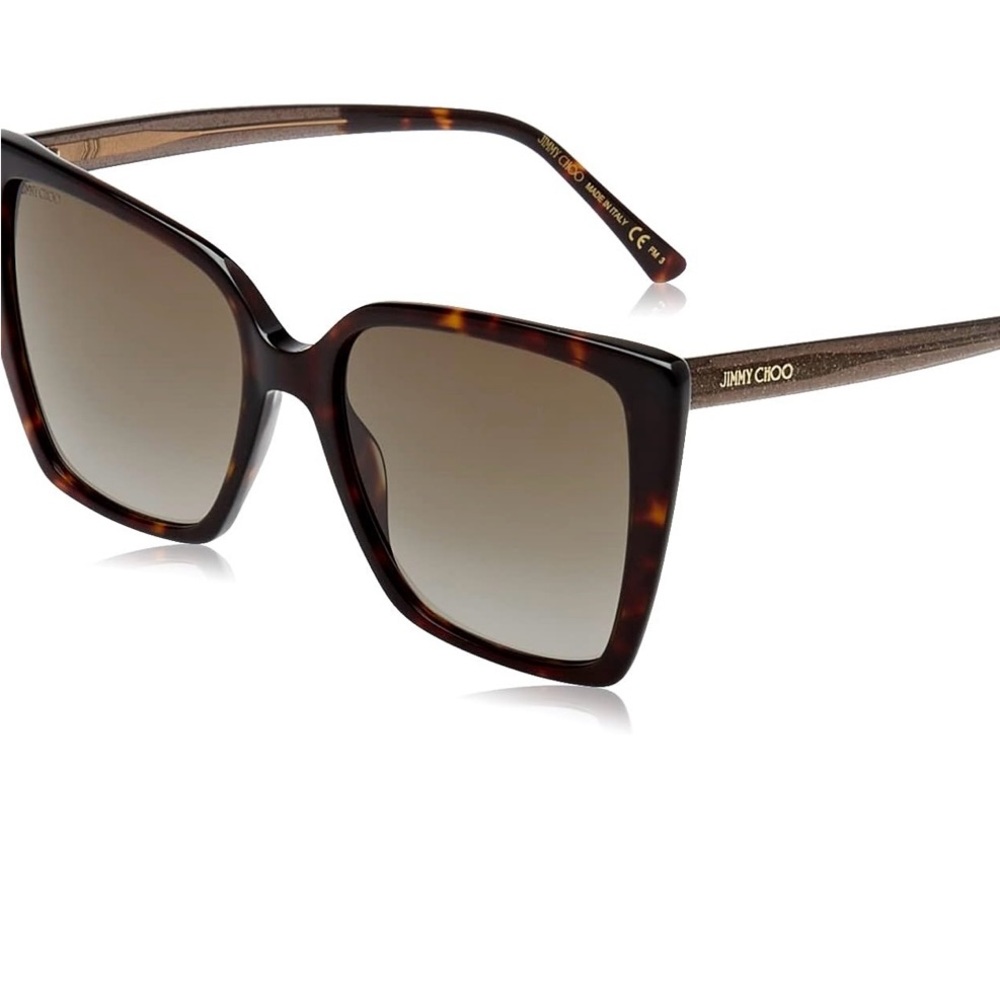 Jimmy Choo Brown Oversized Sunglasses